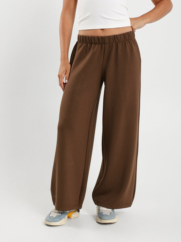 Low Rise Solid Drawstring Sweatpants