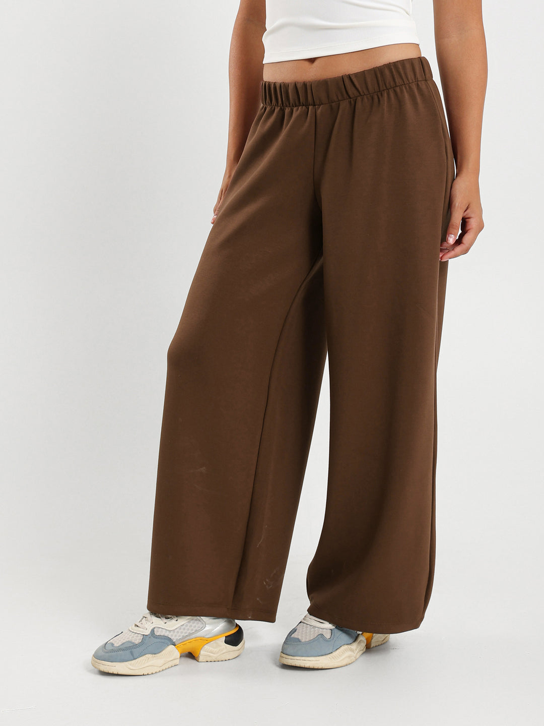 Low Rise Solid Drawstring Sweatpants