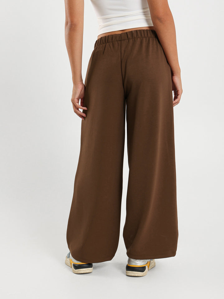 Low Rise Solid Drawstring Sweatpants
