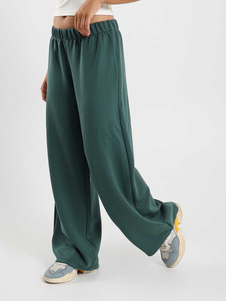 Low Rise Solid Drawstring Sweatpants