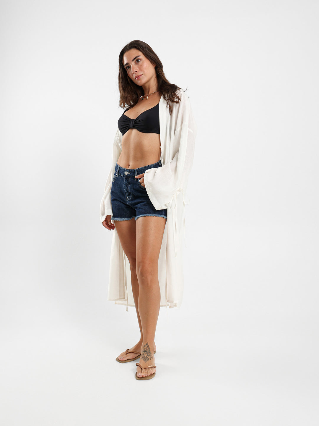 Long Kimono With Side Slits