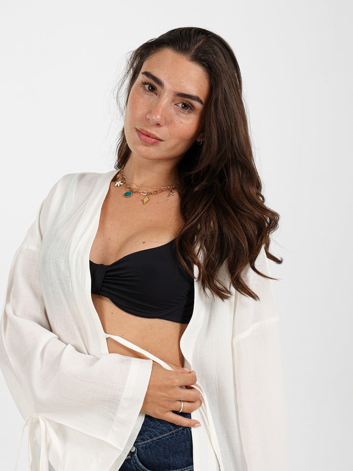 Long Kimono With Side Slits