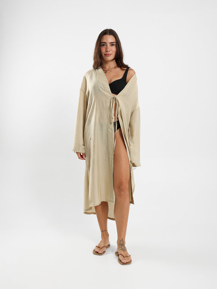 Long Kimono With Side Slits
