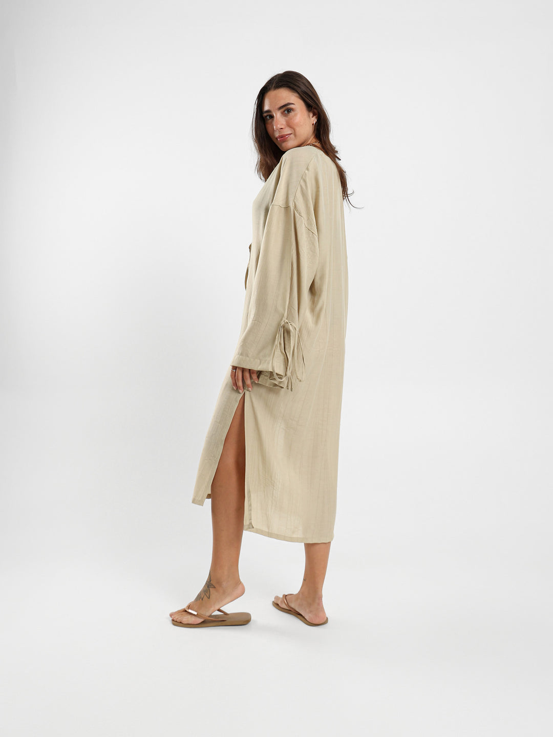 Long Kimono With Side Slits