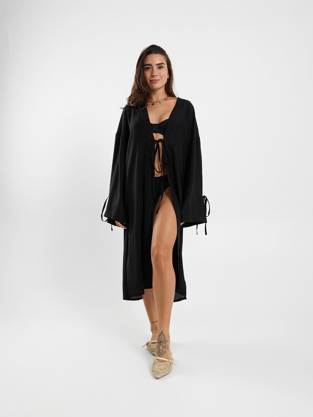 Long Kimono With Side Slits