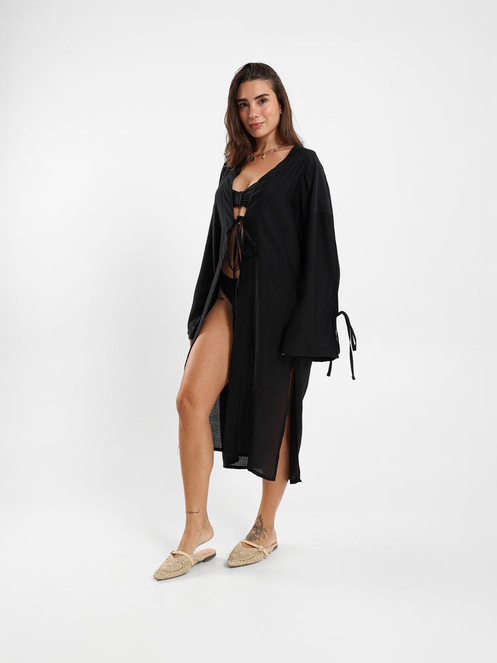 Long Kimono With Side Slits