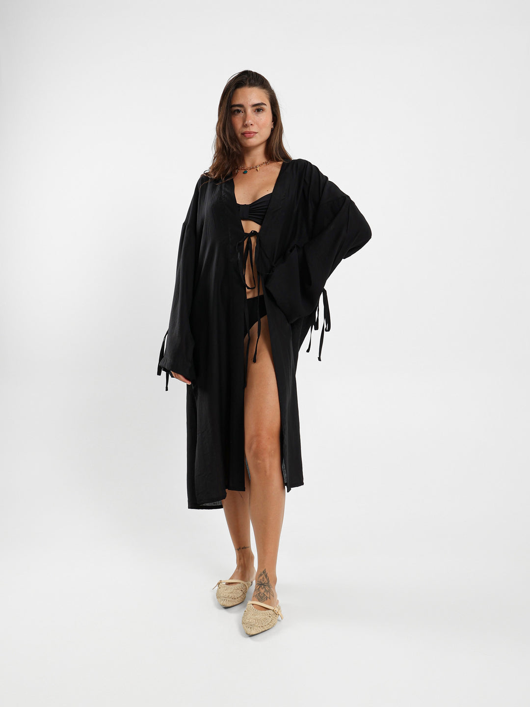 Long Kimono With Side Slits