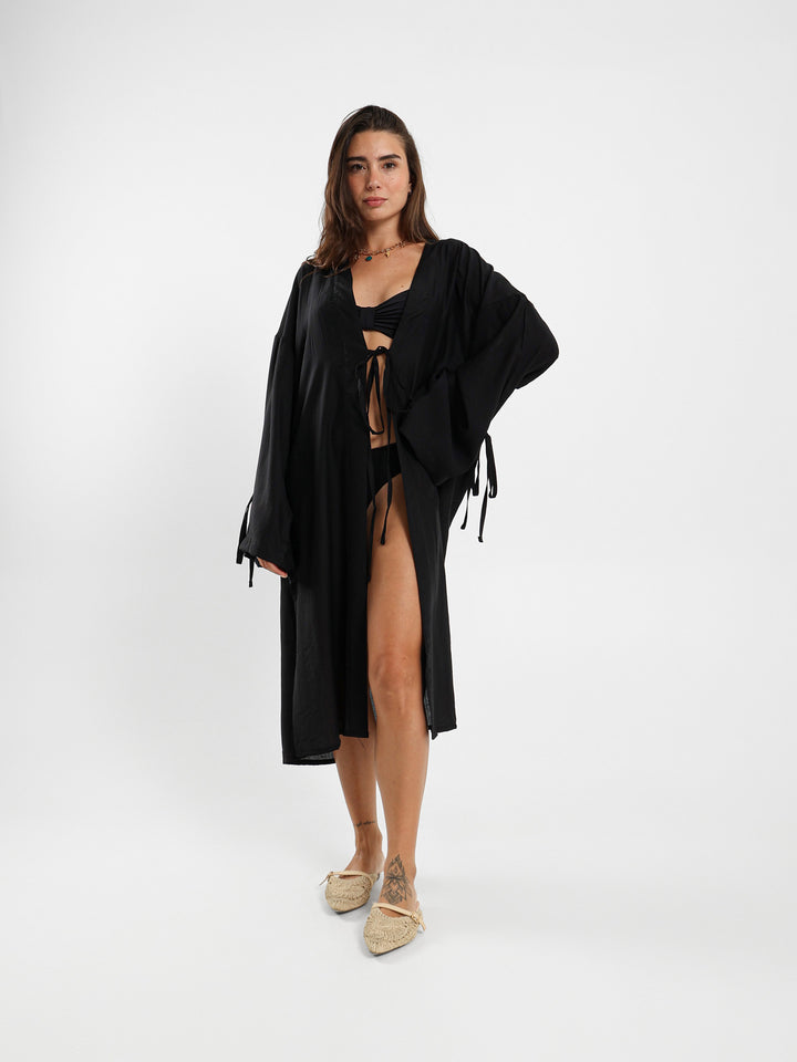 Long Kimono With Side Slits