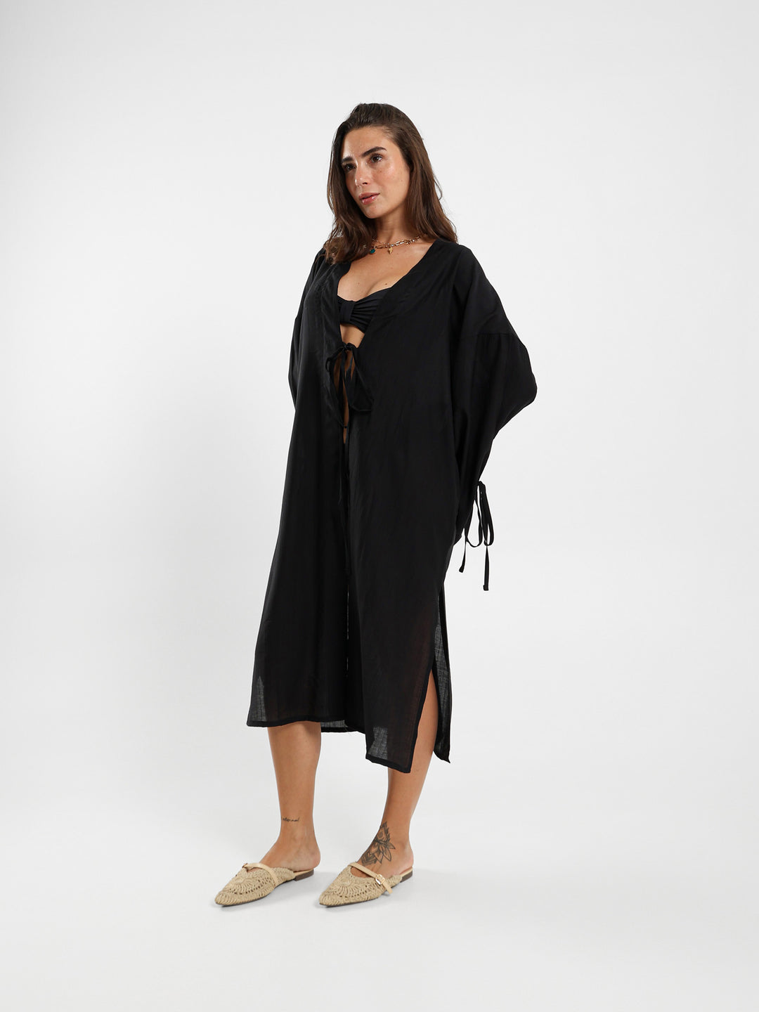Long Kimono With Side Slits