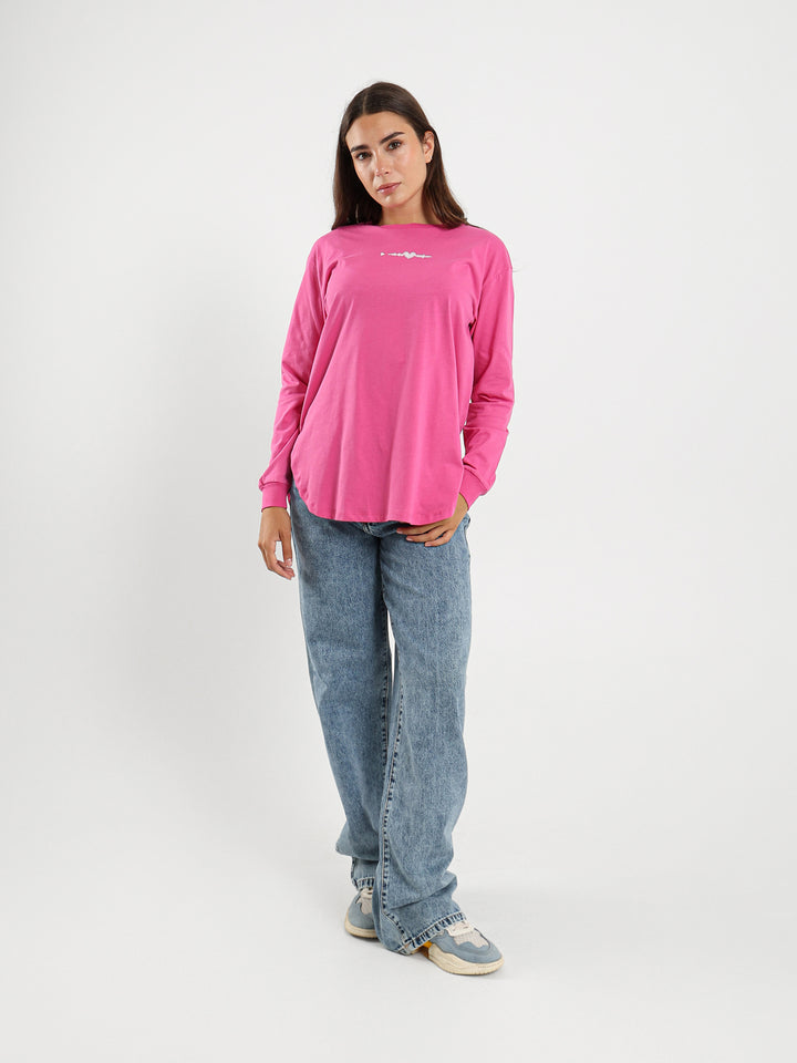 Heart Oversized Long Sleeve T-Shirt