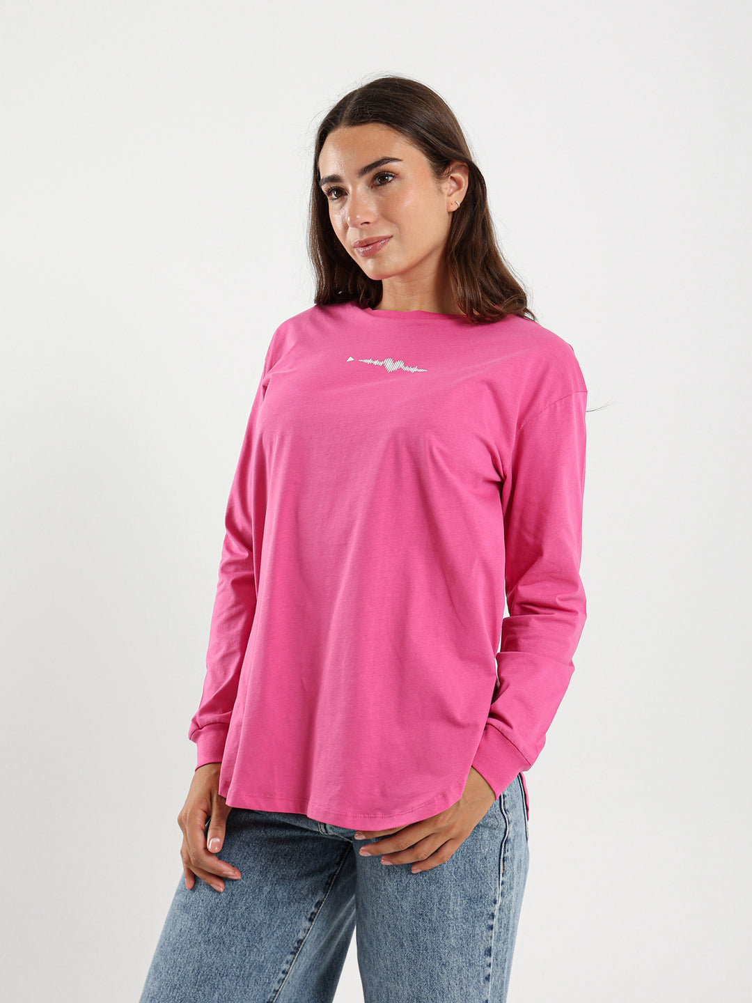 Heart Oversized Long Sleeve T-Shirt