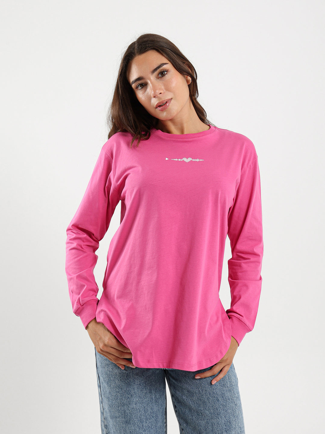 Heart Oversized Long Sleeve T-Shirt