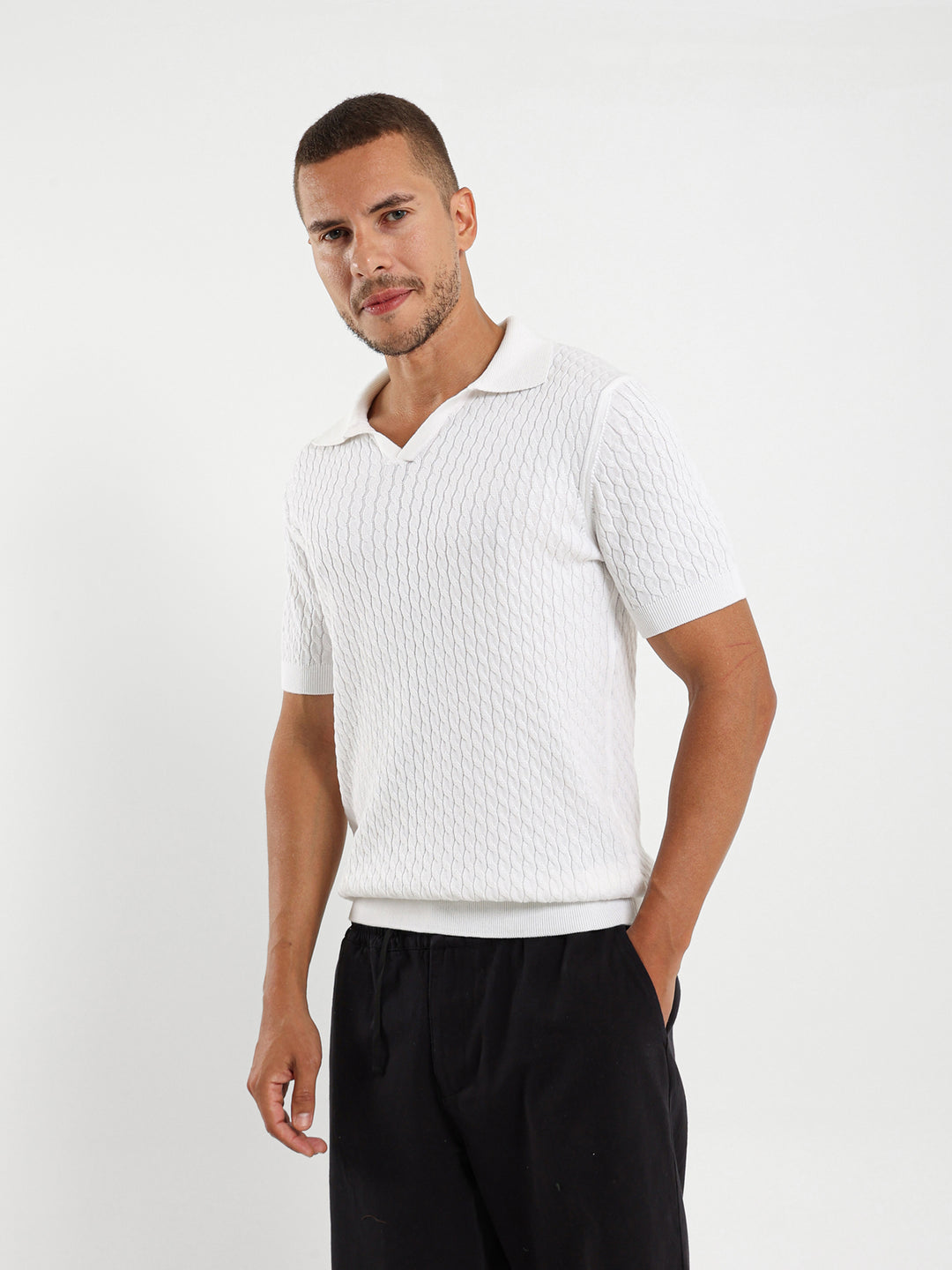 Cable Relaxed Camp Polo
