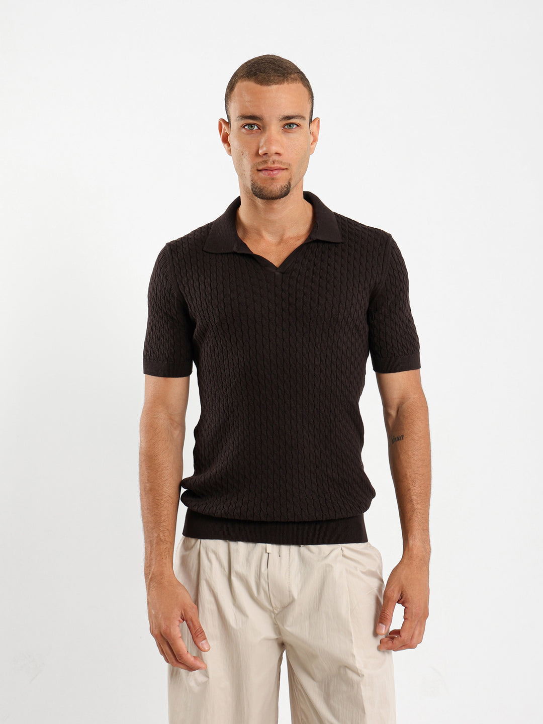 Cable Relaxed Camp Polo