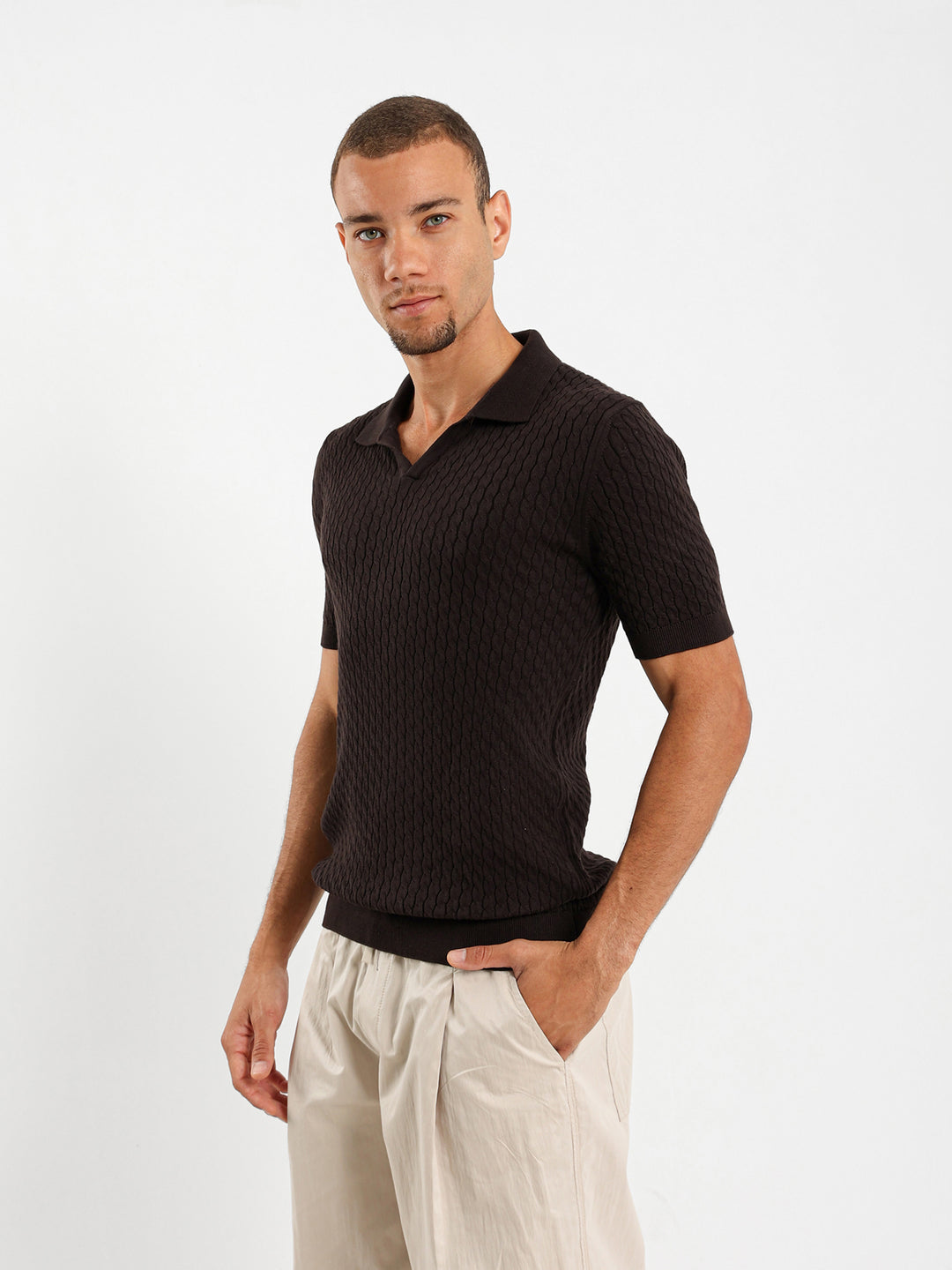 Cable Relaxed Camp Polo