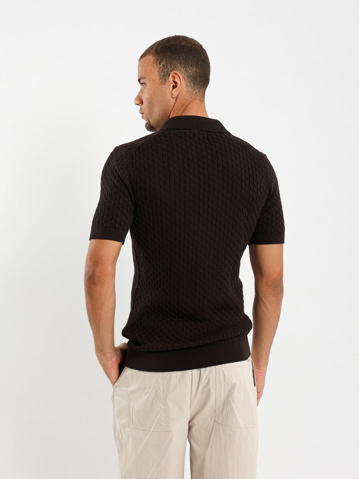 Cable Relaxed Camp Polo