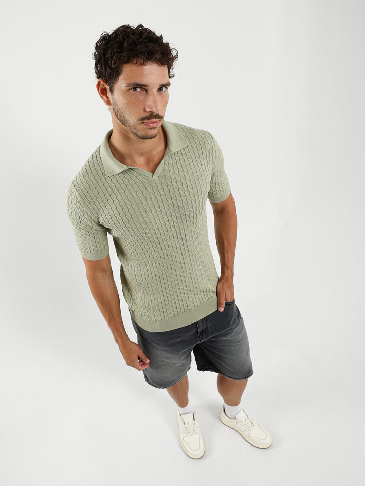 Cable Relaxed Camp Polo