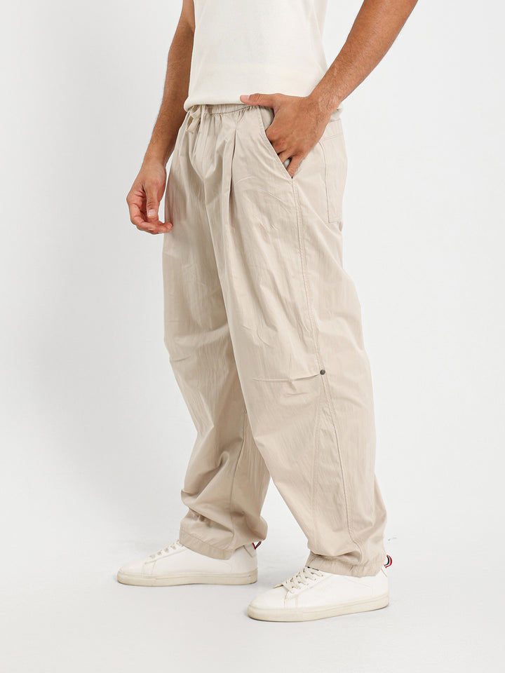 Relaxed Linen Pants With Waist Cord