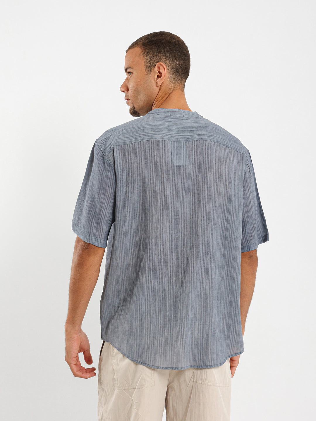 Loose Fit Crinkled Shirt