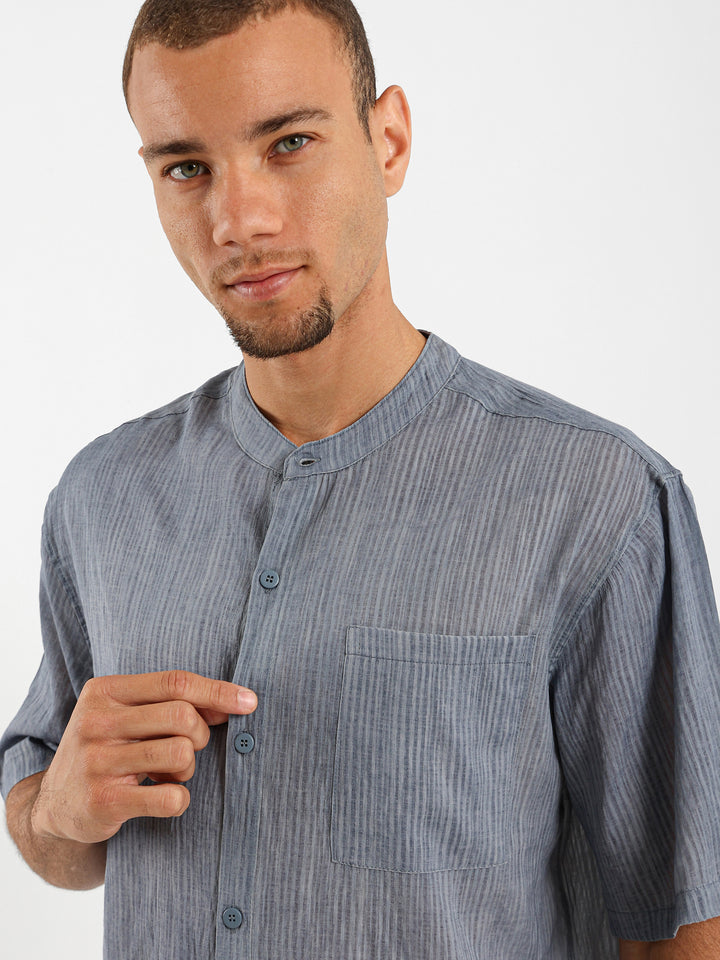 Loose Fit Crinkled Shirt