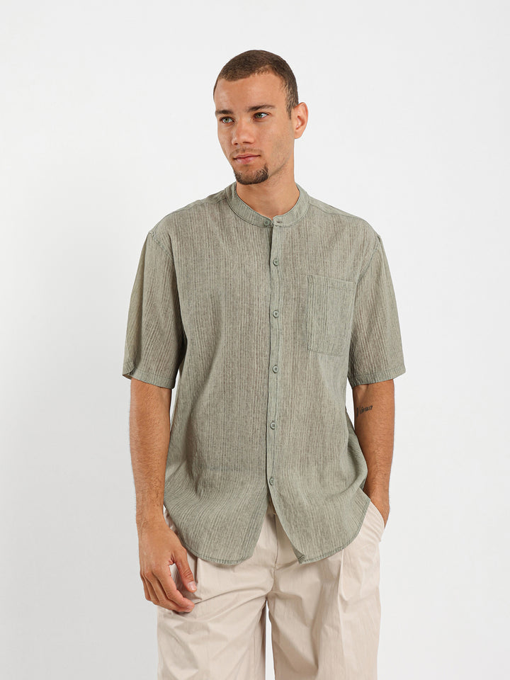 Loose Fit Crinkled Shirt