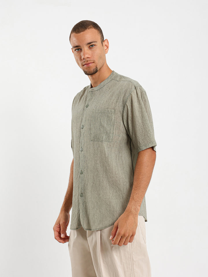 Loose Fit Crinkled Shirt