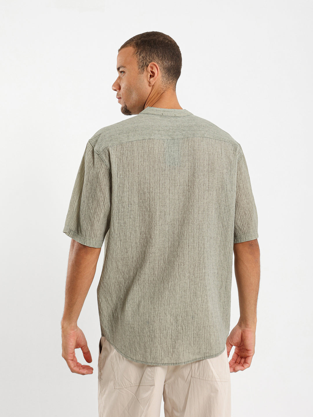 Loose Fit Crinkled Shirt
