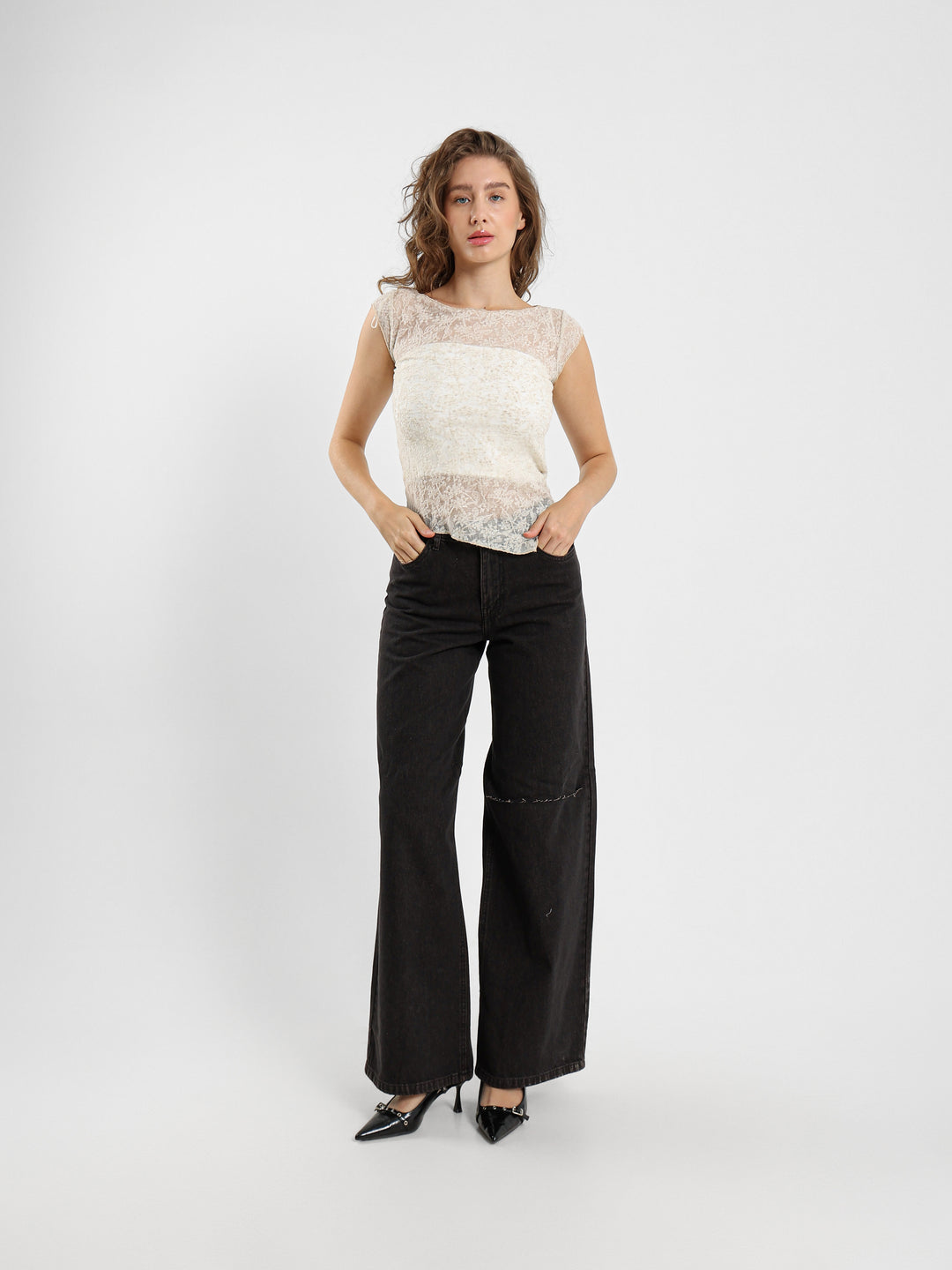 Lace Sleeveless Top