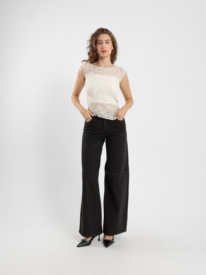 Lace Sleeveless Top