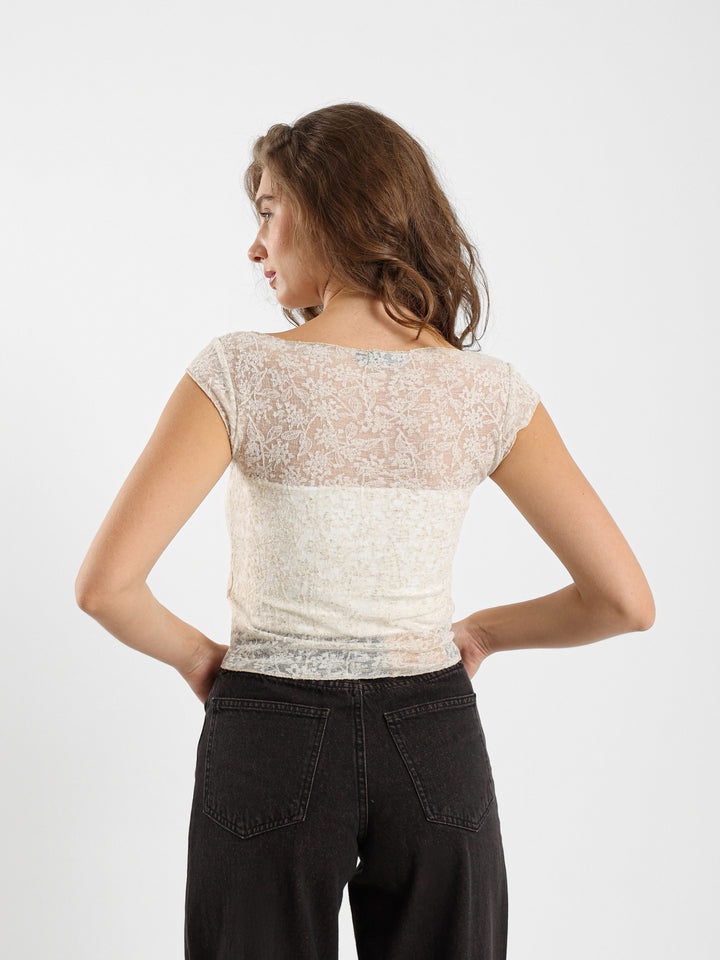 Lace Sleeveless Top