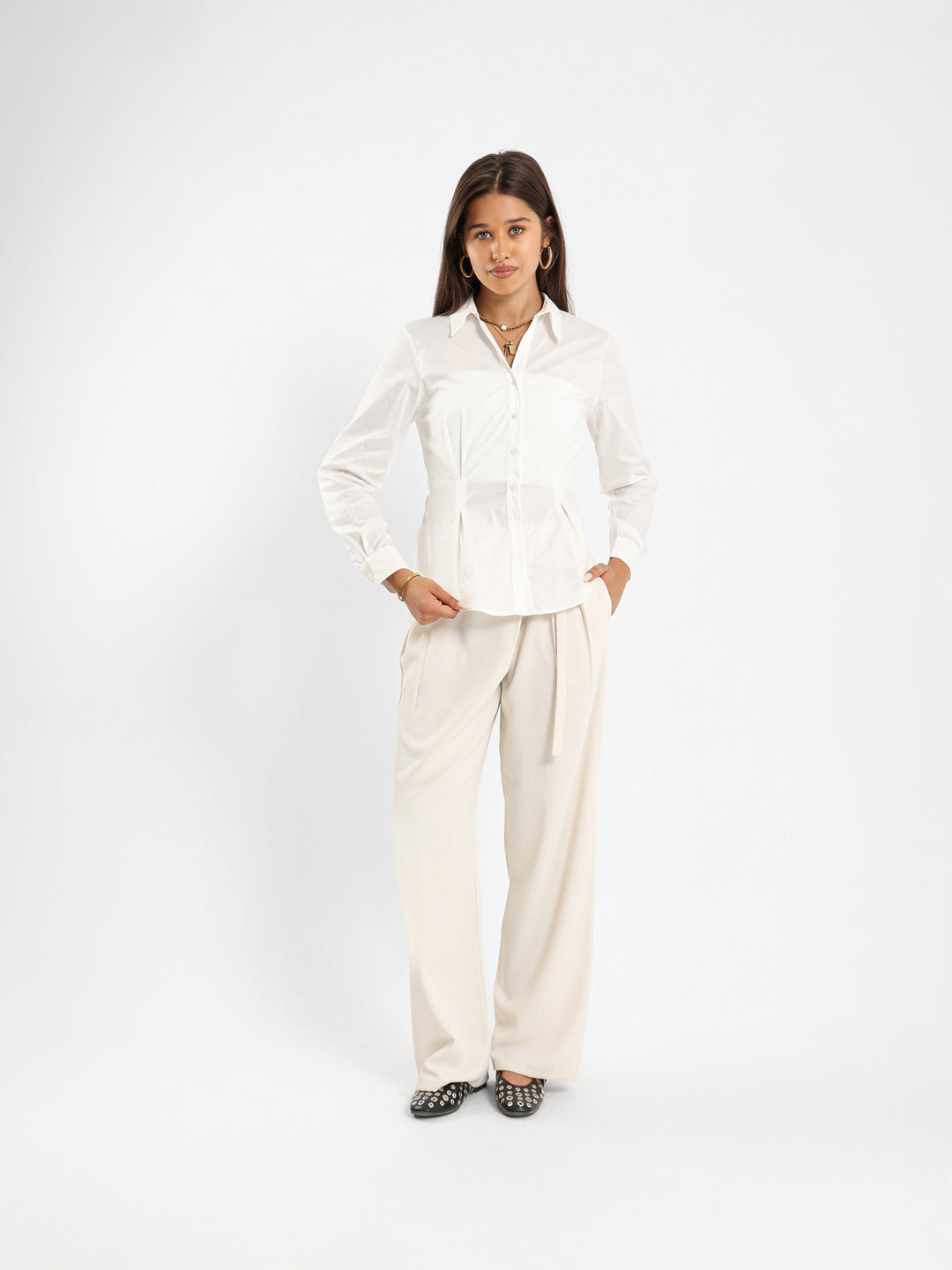 Basic Long Sleeve Blouse