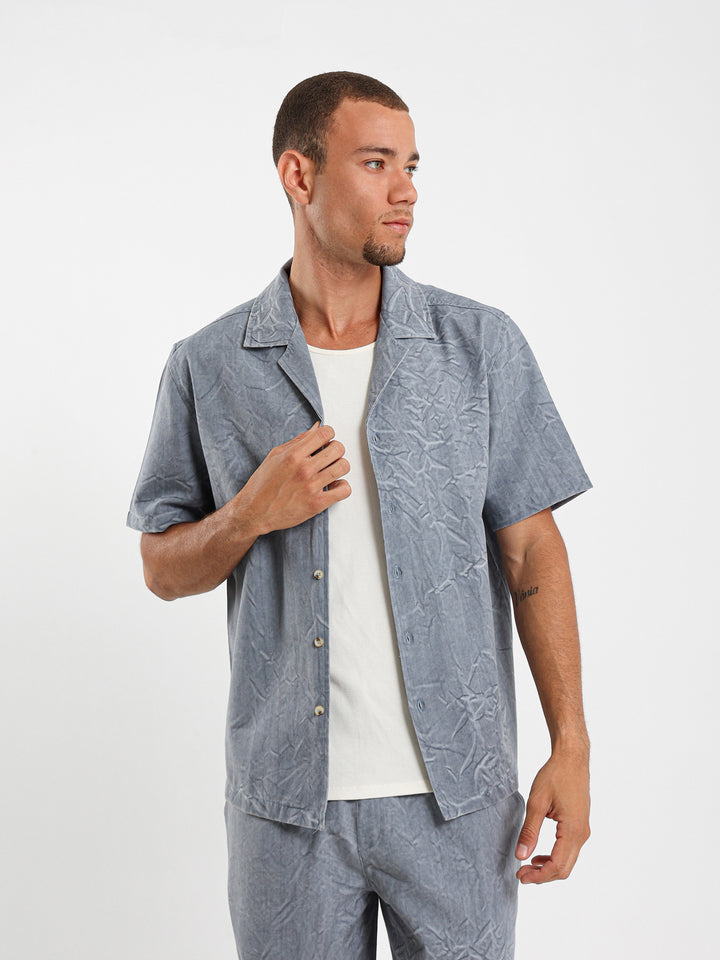 Relaxed Washed Cotton Shirt