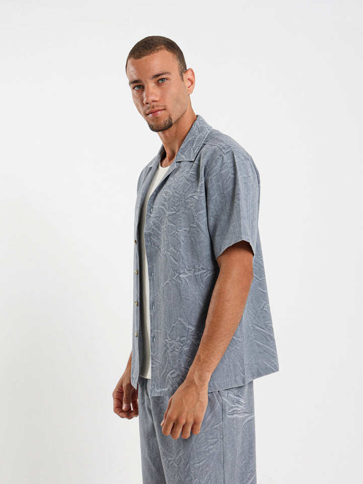 Relaxed Washed Cotton Shirt