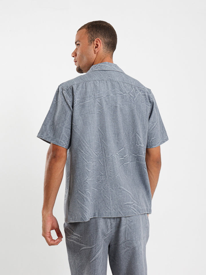 Relaxed Washed Cotton Shirt