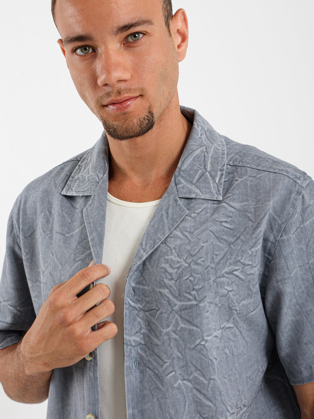 Relaxed Washed Cotton Shirt