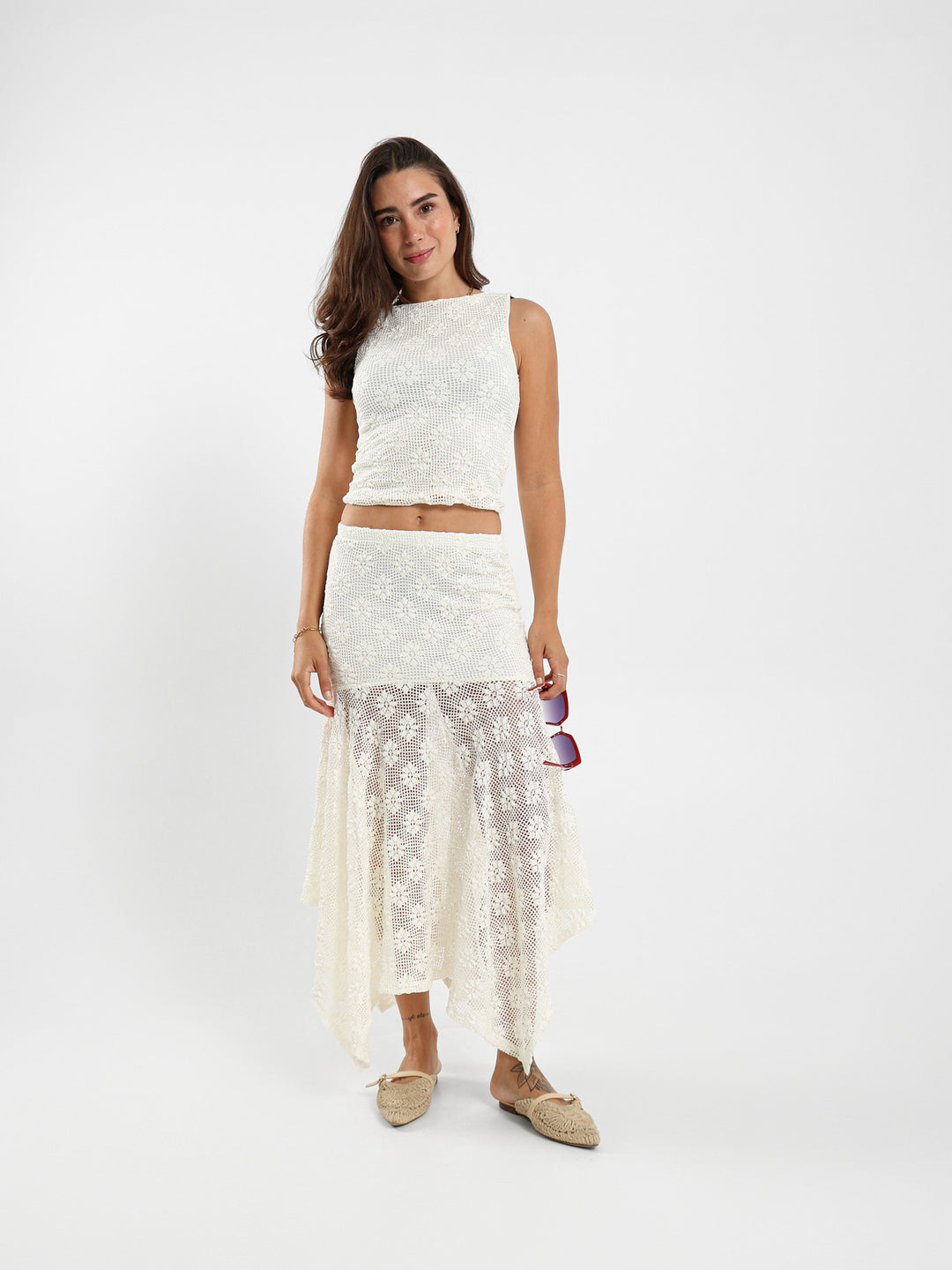 Sleeveless Printed Top