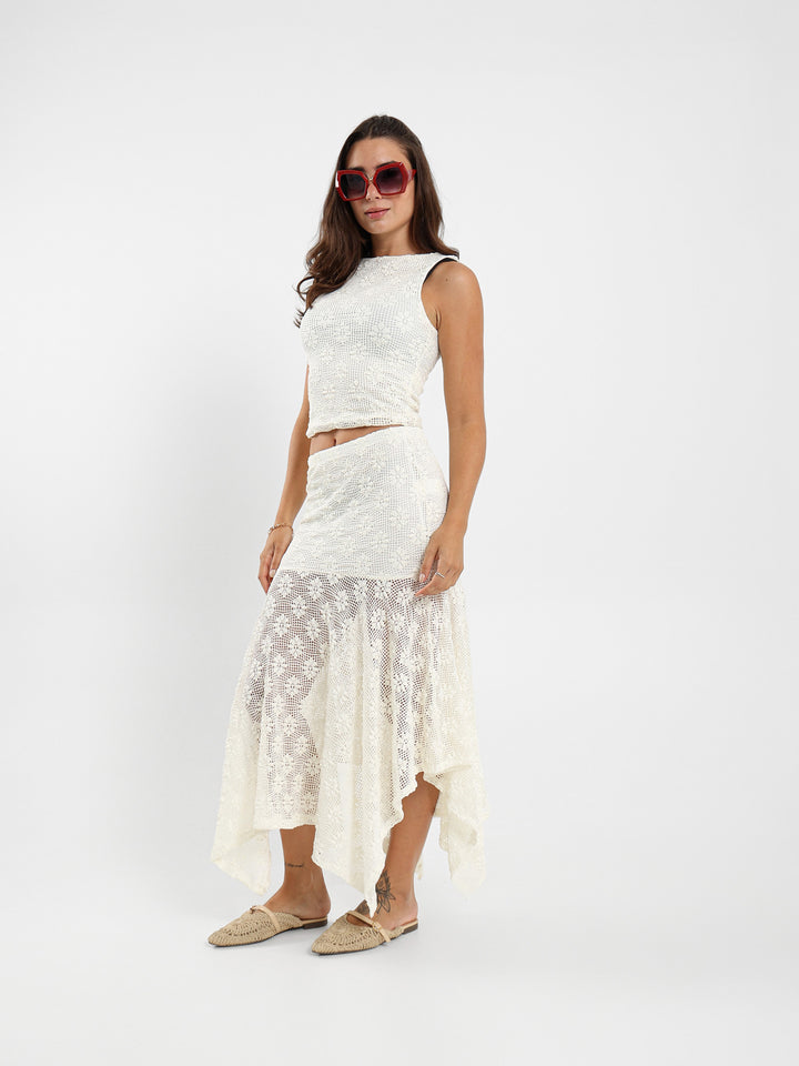 Sleeveless Printed Top