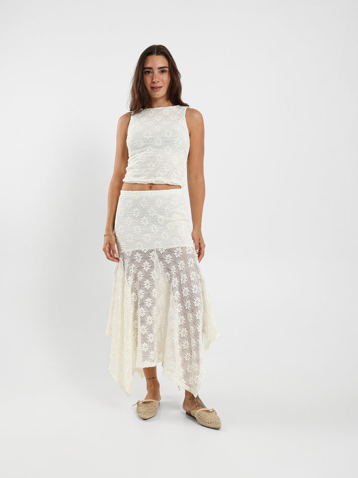 Sleeveless Printed Top