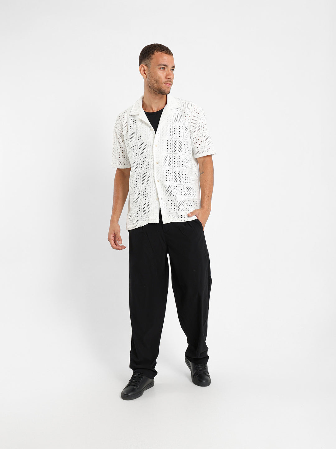 Textured Camp Shirt