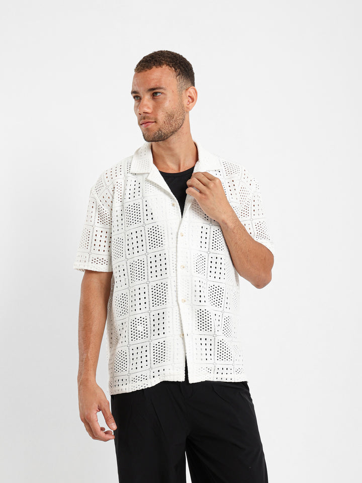 Textured Camp Shirt