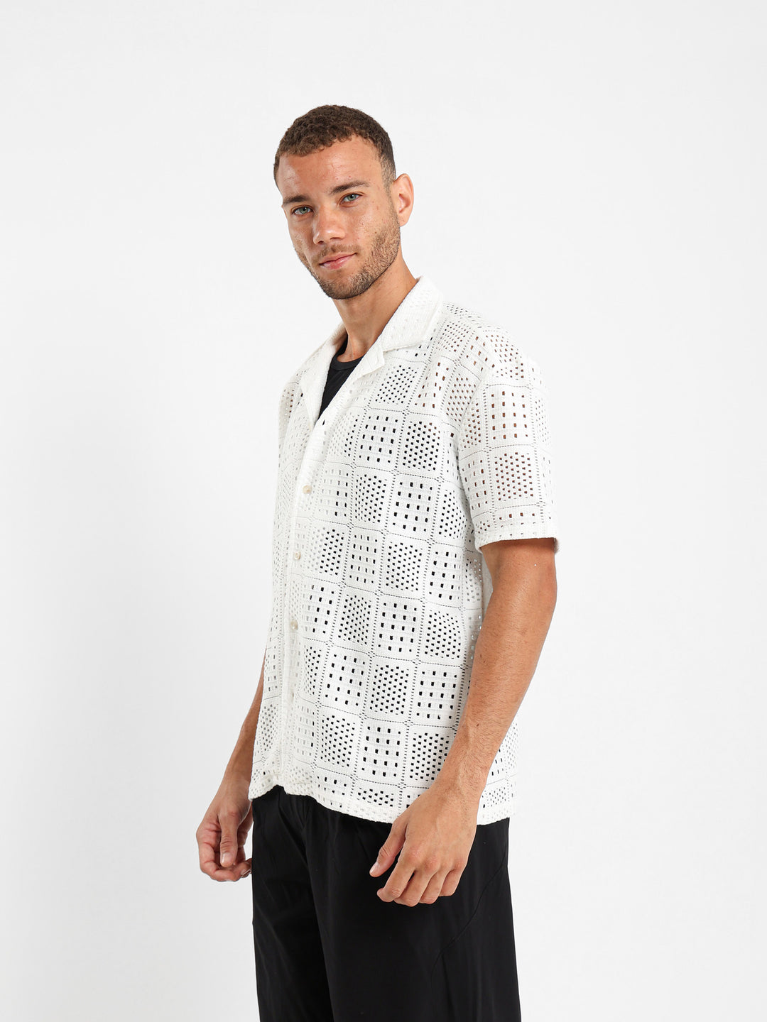 Textured Camp Shirt