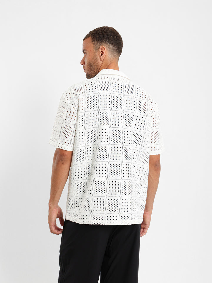 Textured Camp Shirt
