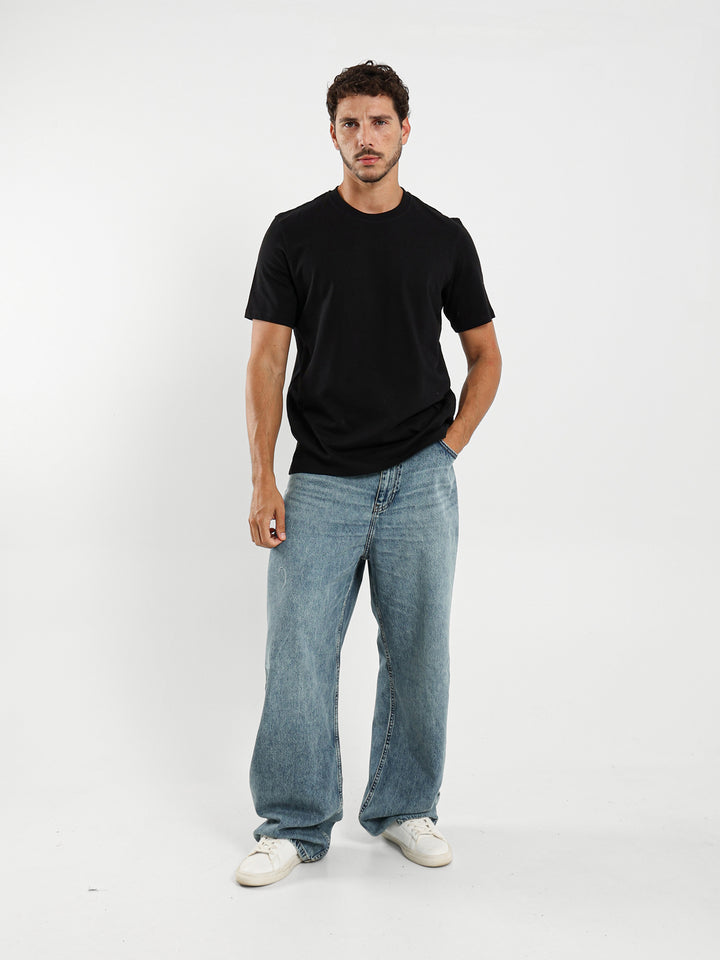 Textured Relaxed Printed T-Shirt