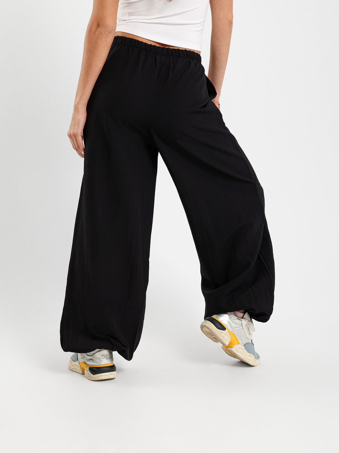 Elastic Waistband Loose Pants