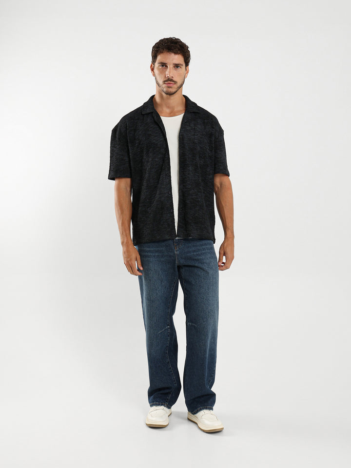 Textured Half Sleeve Shirt
