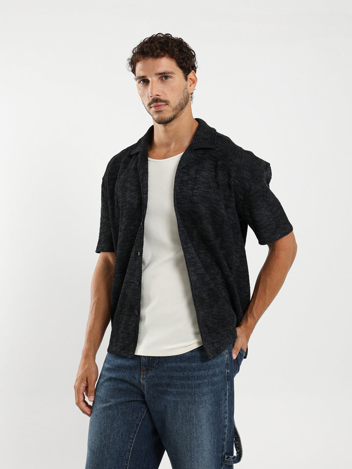 Textured Half Sleeve Shirt