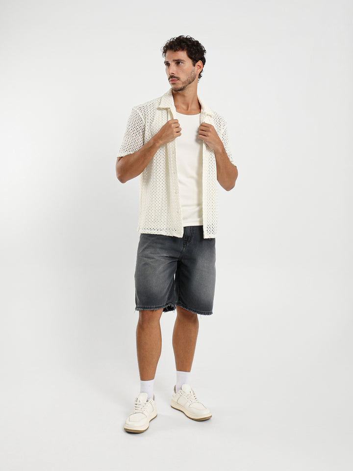 Textured Camp Shirt