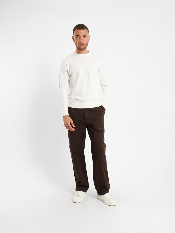 Relaxed Fit Chino Pants With Front Pockets