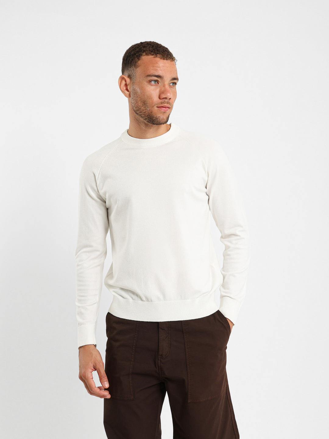 Relaxed Raglan Sleeve Pullover