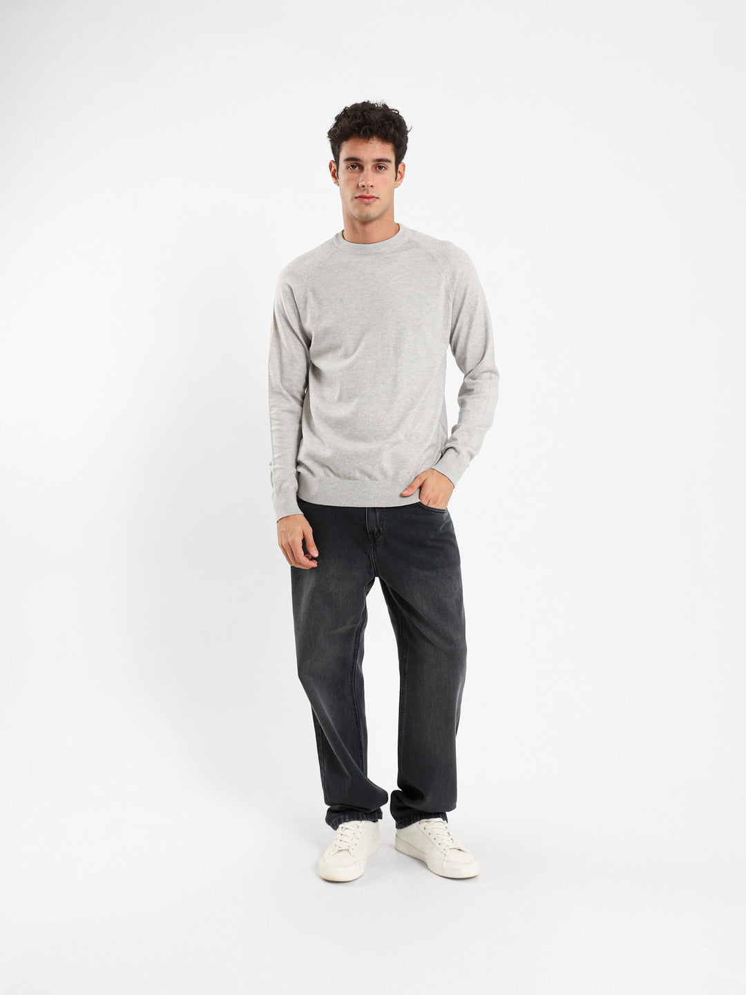 Relaxed Raglan Sleeve Pullover